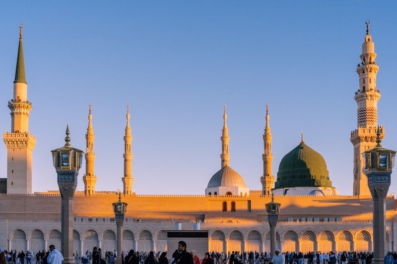 Kubah Hijau & Pelataran Masjid Nabawi, Madinah